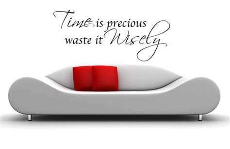 Time is Precious Wall Art Vinyl Wall Art Sticker Decal Living Room, Bedroom, Hall - Etsy