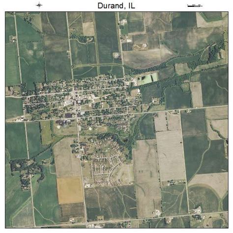 Aerial Photography Map of Durand, IL Illinois