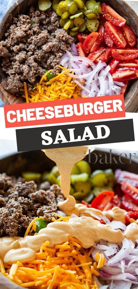 Cheeseburger Salad | Recipe | Cheeseburger salad recipe, Easy salad recipes, Healthy recipes