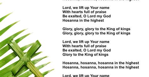 Little Evangelist: Hosanna, hosanna, hosanna in the highest!