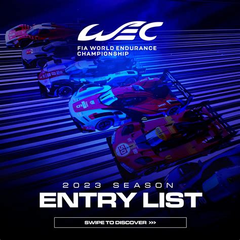 FIA WEC 2023 Entry List — Car Racing Reporter