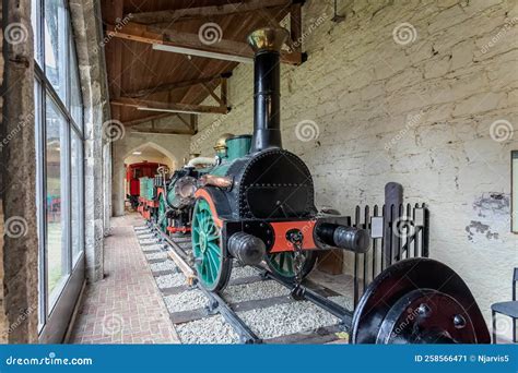 Tender Steam Locomotive Fire Queen - Built in 1848 by a Horlock - on Display at Penrhyn Castle ...