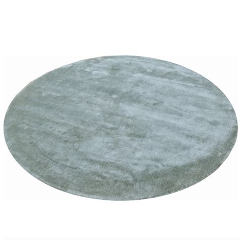 Lime Green Nova Hand-Tufted Viscose Round Rug | Temple & Webster