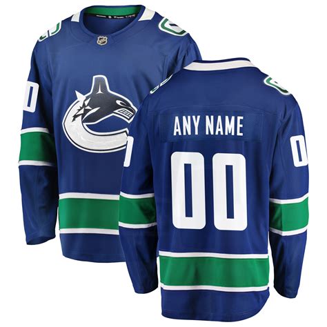 Men's Vancouver Canucks Fanatics Branded Blue Premier Breakaway ...