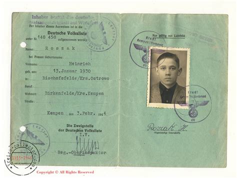 WW2 Concentration camp KL original items - WW2 - Volksdeutsche - Traitors of the Polish nation ...