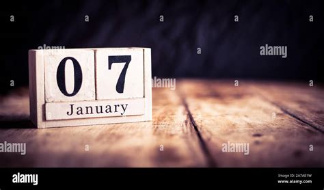 January 7th, 7 January, Seventh of January, calendar month - date or ...