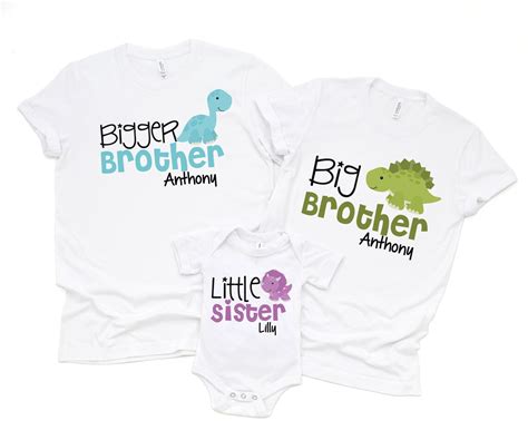 Personalized Sibling Shirts Personalized Sibling Shirts Set - Etsy