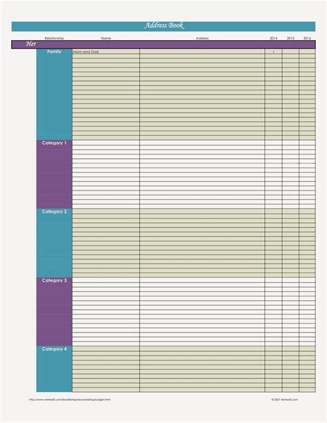 Laura's Plans: Easy Excel Address Book Template