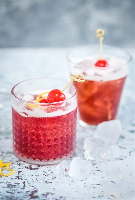 Cherry Bomb - bourbon-based cocktail recipe | Supergolden Bakes