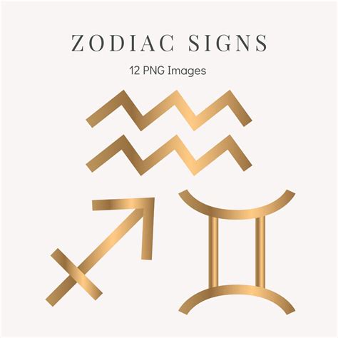 PNG Zodiac Signs Astrology Signs Gold Zodiac Signs | Etsy