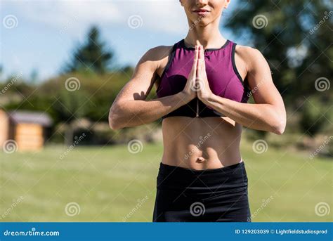 Prayer Pose stock image. Image of balance, people, body - 129203039