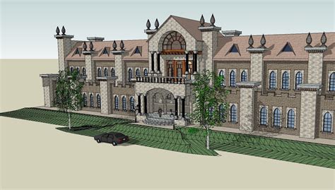 💎【Sketchup Architecture 3D Projects】European Classical Architecture Sk ...