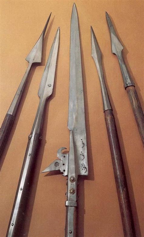 Pike heads -- myArmoury.com Swords And Daggers, Knives And Swords, Larp, Survival, Landsknecht ...