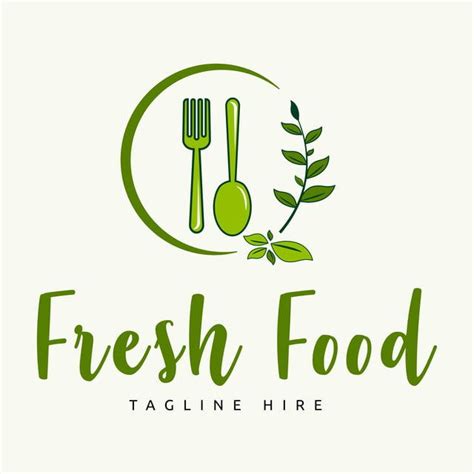 Fresh Food Logo Template Download on Pngtree | 로고 디자인, 로고, 숟가락