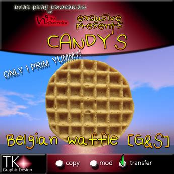 Second Life Marketplace - CANDYs * Belgian waffle * Belgian specialty ...