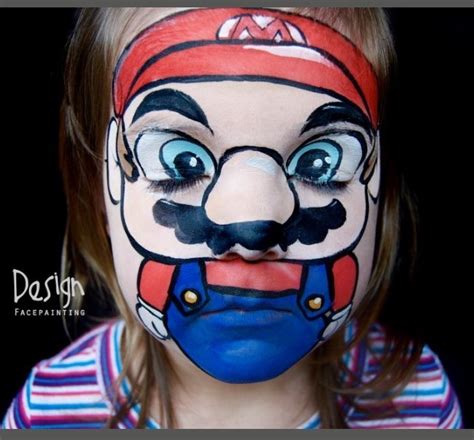 Super Mario face painting | Kinder schminken | Pinterest