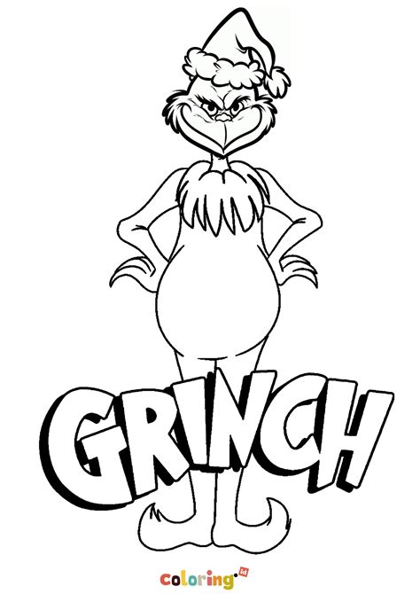 Free Grinch Printable Coloring Pages