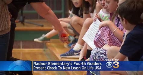 Radnor Elementary 4th Graders Present Check To Help Veteran In Need ...