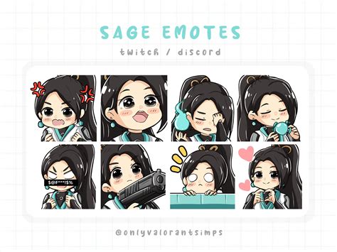 Sage Valorant Sage Valorant Twitch Emotes Sage Valorant - Etsy Singapore