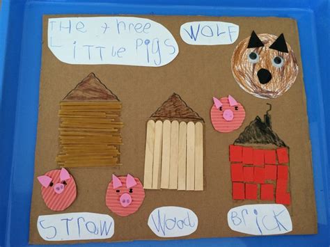 Three little pigs craft picture | Three little pig craft, Crafts with pictures, Pig crafts