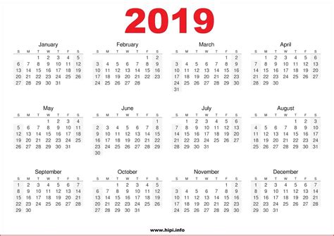 Calendar 2019 Wallpapers - Wallpaper Cave