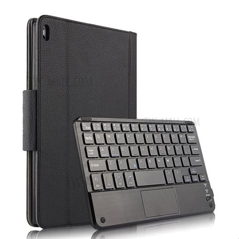 Wholesale AJIUYU Wireless Touch Pad Bluetooth Keyboard 2-in-1 Leather Shell for Lenovo Tab E10 ...