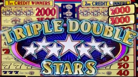 Triple Double Stars Old School Classic Slot Play - YouTube