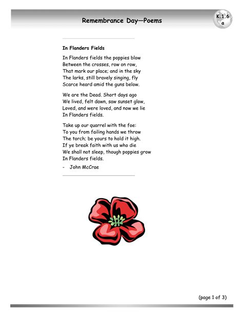 Remembrance Day—Poems