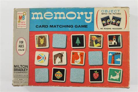 Vintage 1968 Milton Bradley Board Game MEMORY Card Matching No 4664 Complete | eBay