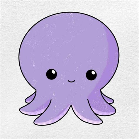 Octopus Cartoon Drawing - HelloArtsy