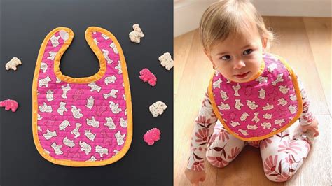 How to Sew a Baby Bib + FREE pattern - Easy! - YouTube