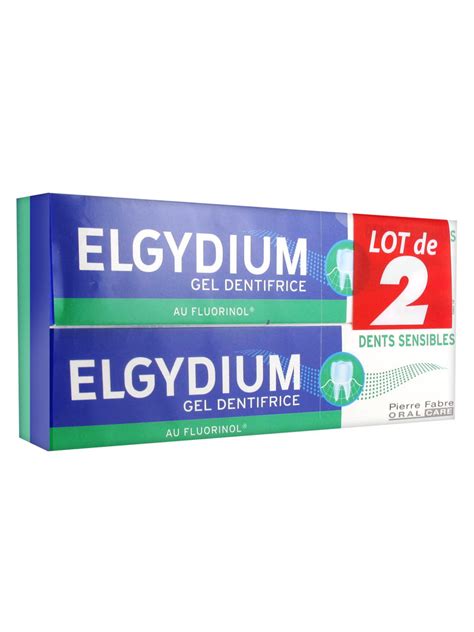 Elgydium Sensitive Teeth Toothpaste Gel 2 x 75ml