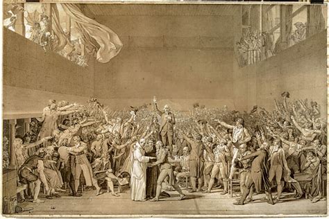 The Oath Of The Tennis Court Jacques Louis David