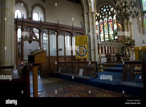 Interior of The Parish Church Of Saint St Mary The Virgin in the Stock Photo: 20986195 - Alamy