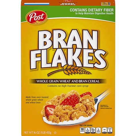 Bran Flakes Cereal, Whole Grain, Wheat and Bran 16 oz | Cereals | Wynn ...