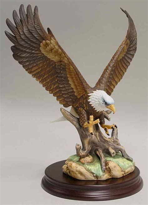 Sadek Bird Figurines Eagle-Open Wings - No Box by Sadek | Porcelain art, Animal statues, Wood ...