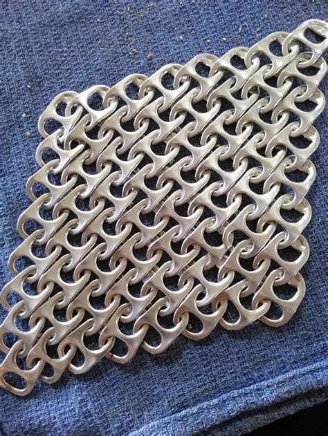 How to Create Chainmail from Pop Tabs: 8 Steps | Pop tabs, Can tab ...