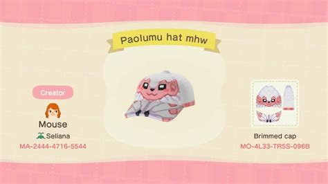 Paolumu hat mhw - Custom Crossing