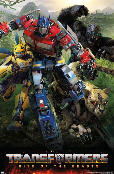 Transformers: Rise of the Beasts - Big 4 Wall Poster, 22.375" x 34" - Walmart.com