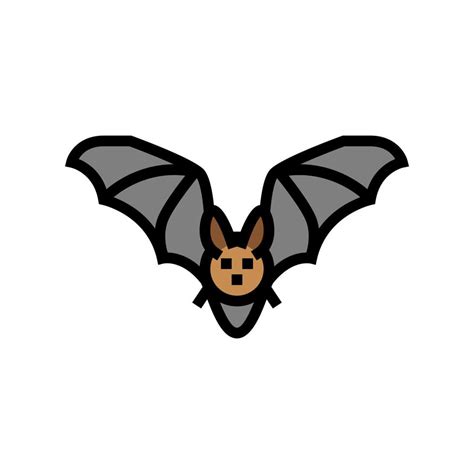 bat animal in zoo color icon vector illustration 10223589 Vector Art at Vecteezy