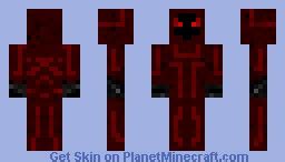 red fire demon Minecraft Skin