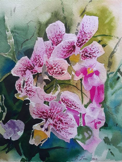 "Waling Waling" Queen of Orchids. : r/Watercolor