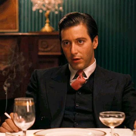 Gangster Empire on Instagram: “Who is Michael talking to?⠀ Al Pacino as Michael Corleone, The ...