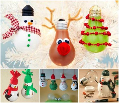 Creative Ideas - DIY Light Bulb Christmas Ornaments