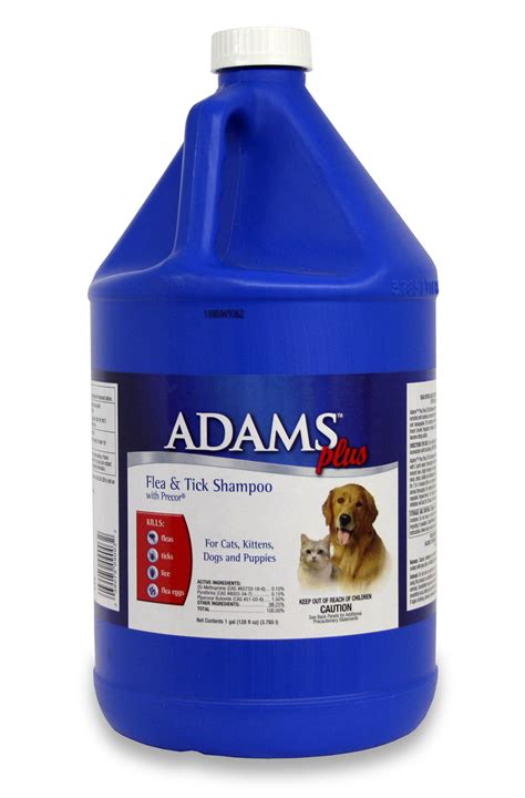 Adams Plus Flea and Tick Shampoo with Precor, 1 gallon - Lambert Vet Supply | Dog, Cat, Horse ...