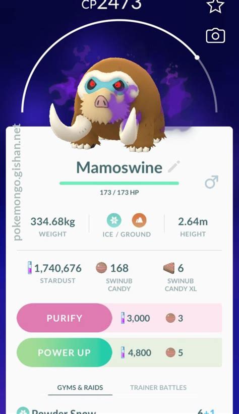 Mamoswine - Pokemon Go