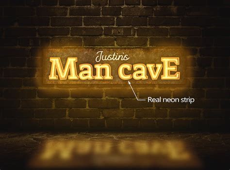 Man Cave Neon Sign Personalized Man Cave Sign Man Cave Led - Etsy