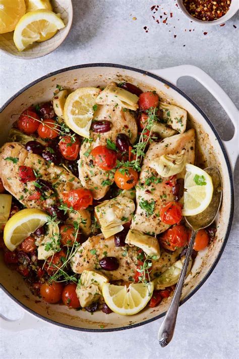 Easy Skillet Mediterranean Chicken Recipe - From A Chef's Kitchen