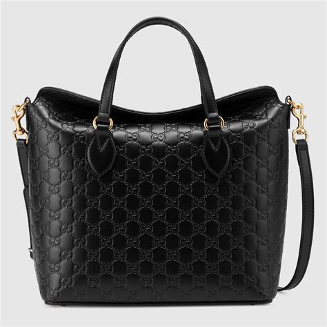 Gucci Signature leather top handle bag - Gucci Women's Totes ...