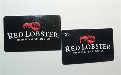 2 RED LOBSTER Gift Cards 50.00 TOTAL No Exp Date FREE Shipping for Sale ...